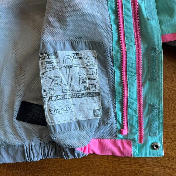 The North Face mint and pink shell jacket 2T - Picture 11 of 16